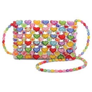 IHEARTS BEADED CROSSBODY BAG